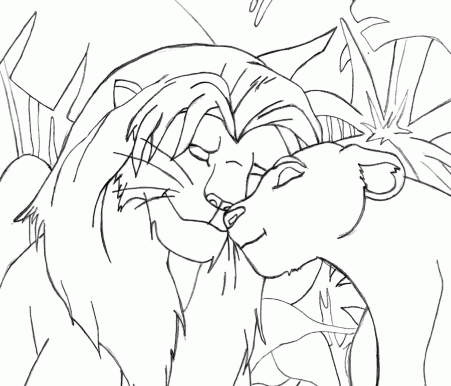 Simba And Nala Love Drawings Images & Pictures - Becuo