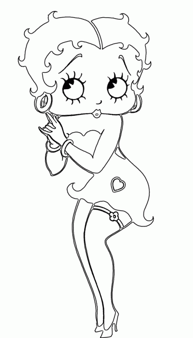 Pictures Betty Boop Coloring Book Betty Boop Coloring Pages 286521 