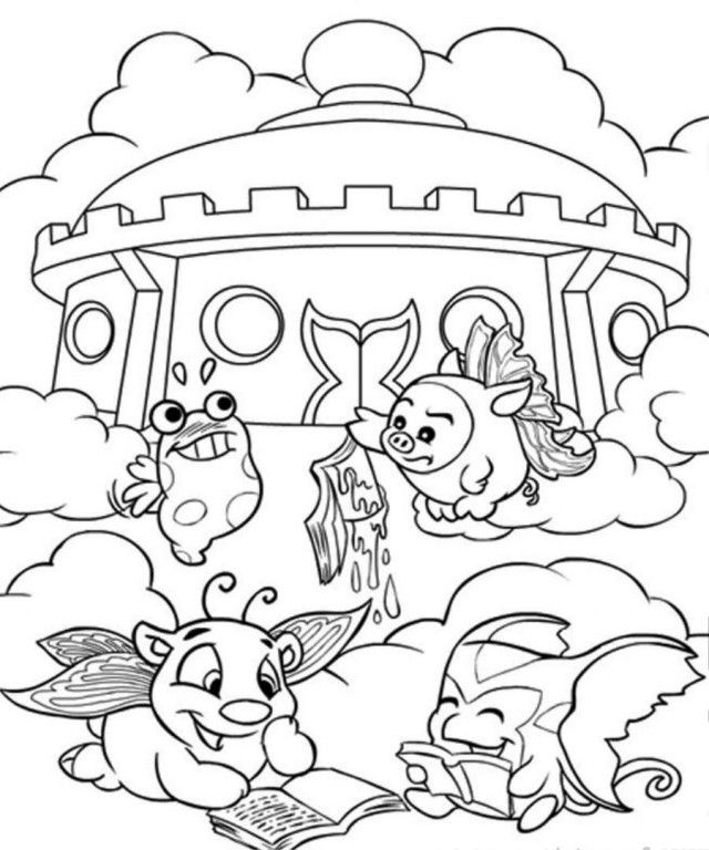 Print Or Download Neopets Faerieland Free Printable Coloring Pages 
