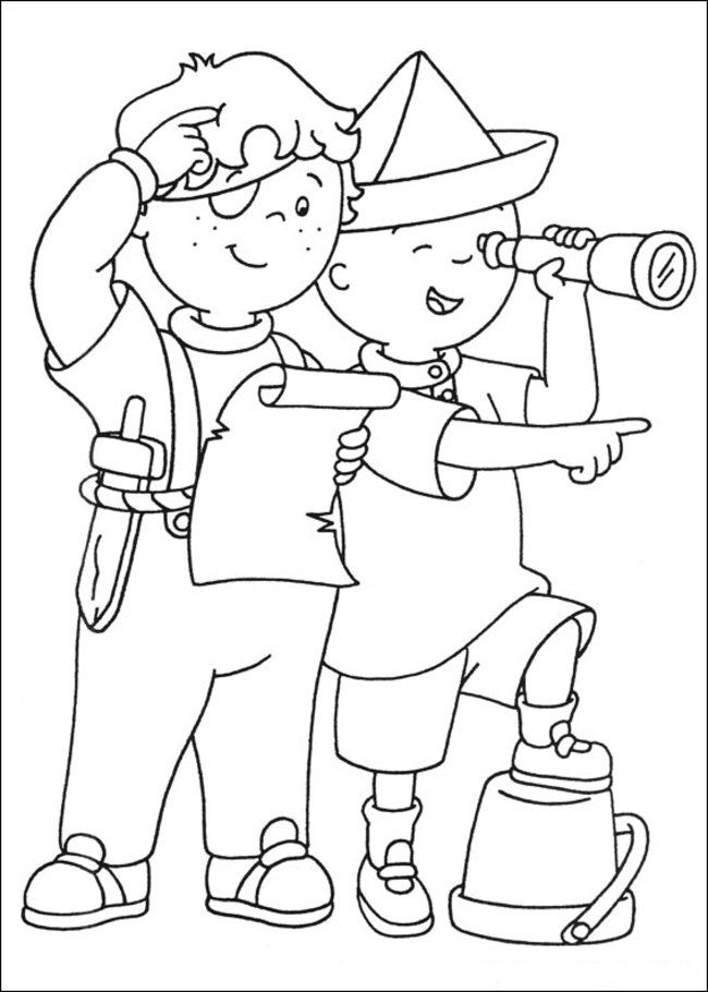 Caillou Coloring Pages Online - Picture 35 – Free Printable 