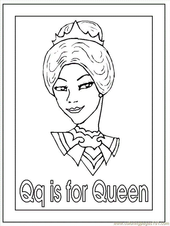 Queen Coloring Pages