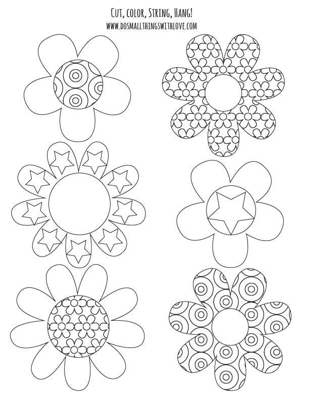 Colorable Spring Banner {free printable} and #MFB