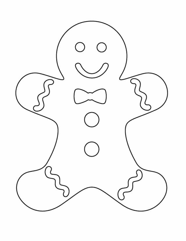 Ginger Bread Man Coloring Pages | Gingerbread Man
