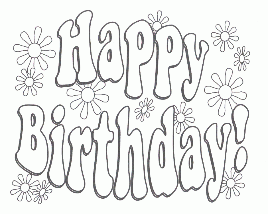 Free Printable Birthday Coloring Pages 107438 Label Free 279083 