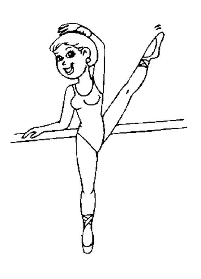 Ballet Dancer Color Pages | Printable Coloring Pages