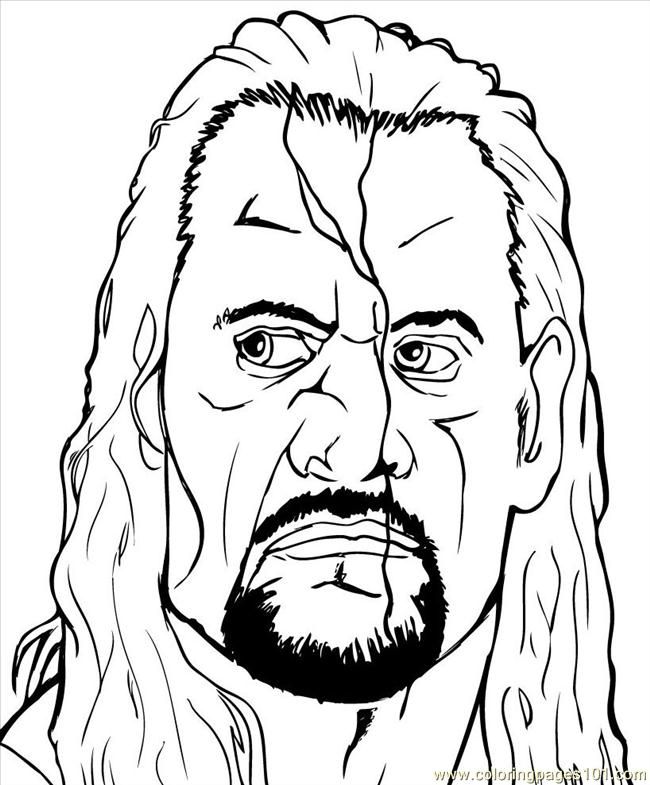 the rock wrestling Colouring Pages