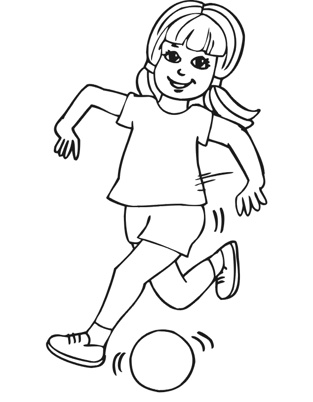 soccer coloring pages for girls | The Coloring Pages