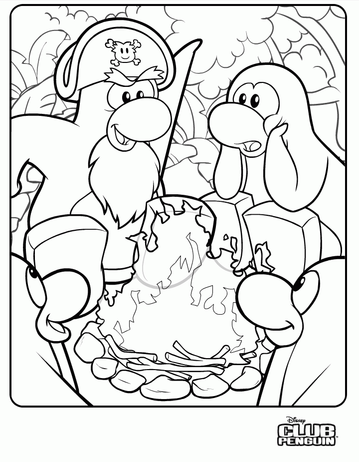 Club Penguin Puffles Coloring Pages To Print Out
