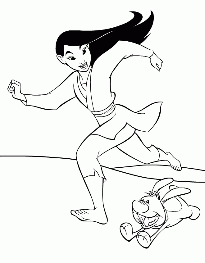 Mulan Coloring Pages