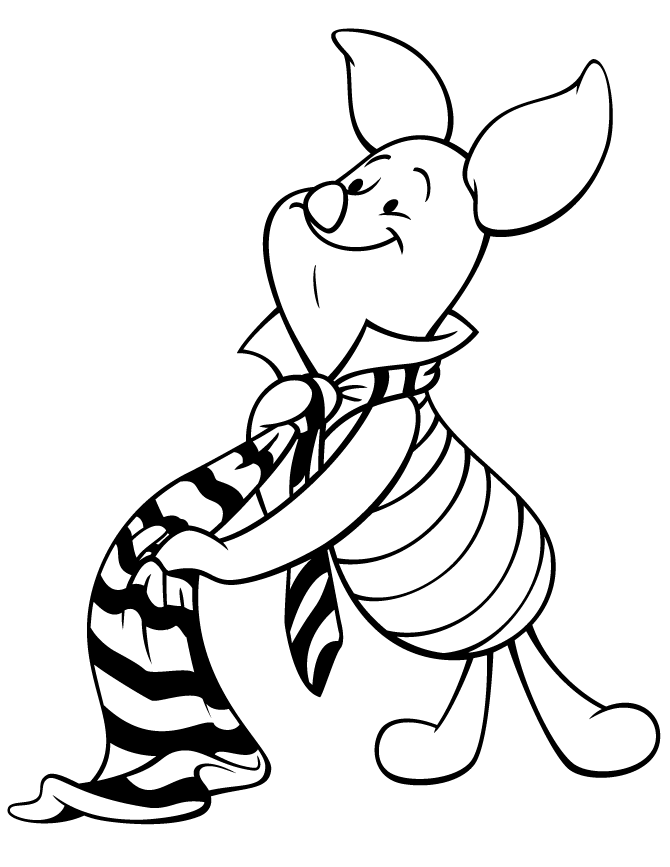 Holiday Piglet Hatching From Easter Egg Coloring Page | Free 
