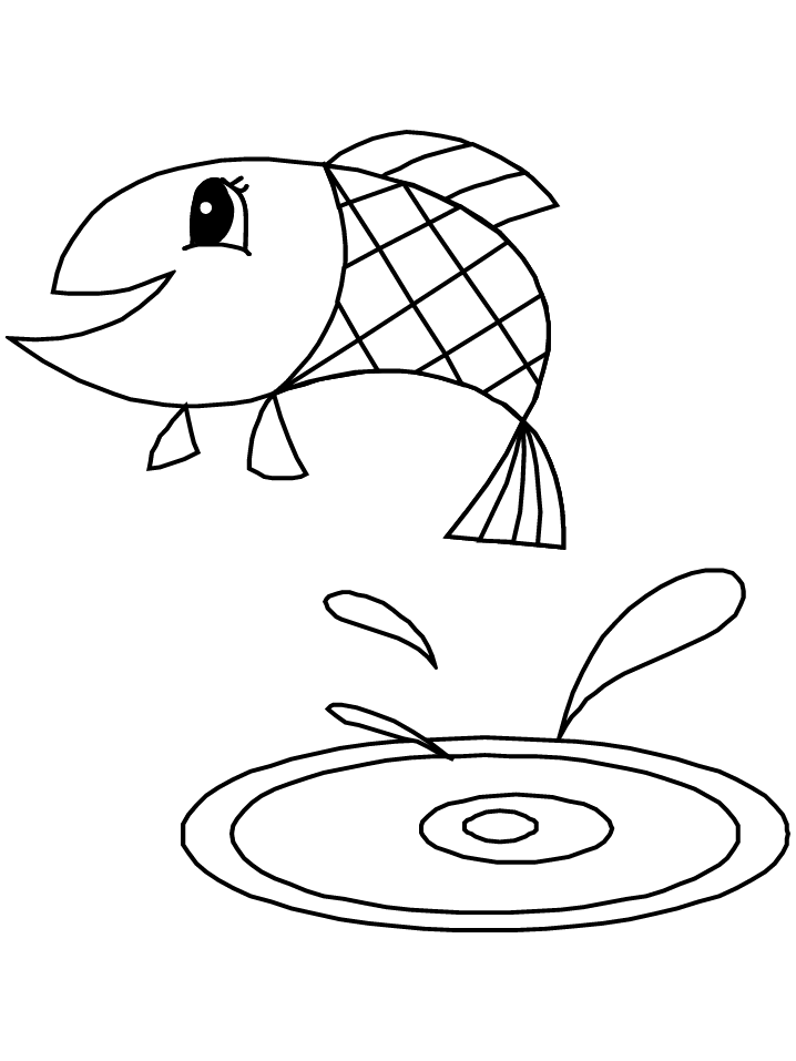 Fish 10 Animals Coloring Pages & Coloring Book