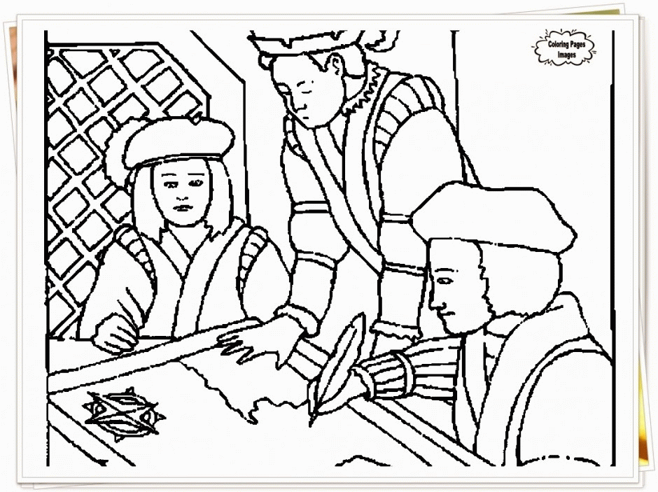 Columbus Day Coloring Pages ColoringPaperz 265549 Columbus Day 