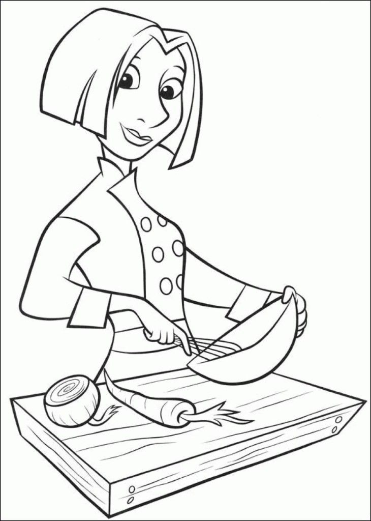 Ratatouille Collette Printable Coloring Pages | Laptopezine.