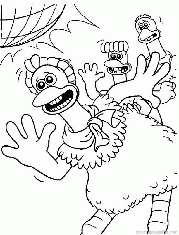 Chicken Run | Free Printable Coloring Pages