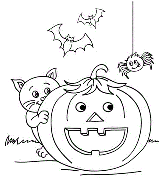 Halloween Color Pages For Kids | Color pages