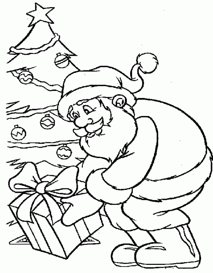 Printable Santa Claus Coloring Pages