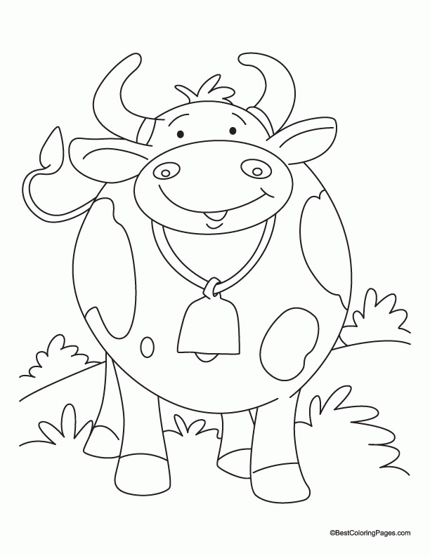 Grinning Cow Coloring Pages Download Free Grinning Cow Coloring 