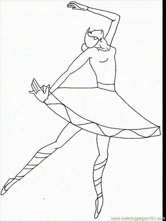 Ballet Coloring Page For Kids | Coloring Pages