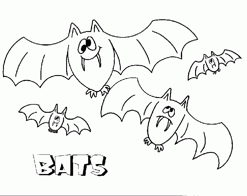Halloween coloring pages - bats! | Halloween/Fall