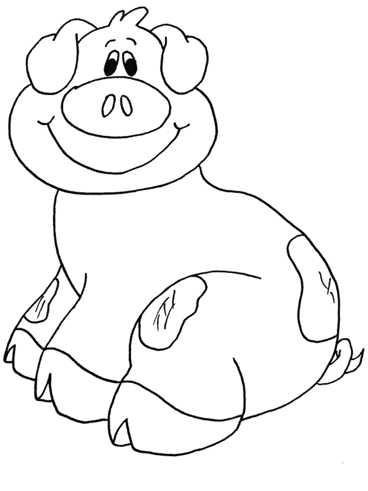15 Pig Coloring | Free Coloring Page Site