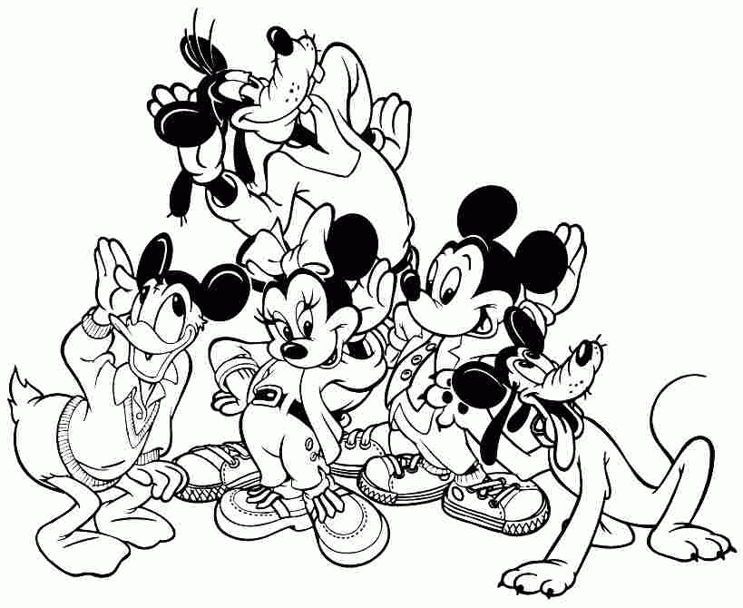 Mickey Mouse Coloring Pages Printable - Free Coloring Pages For 