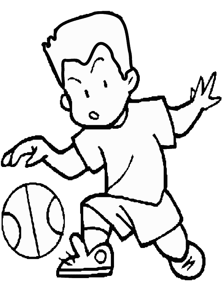 Printable Basketball 5 Sports Coloring Pages - Coloringpagebook.com