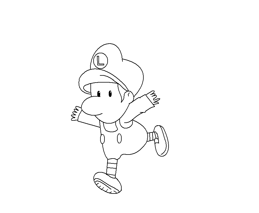 Luigi Coloring Pages Printable