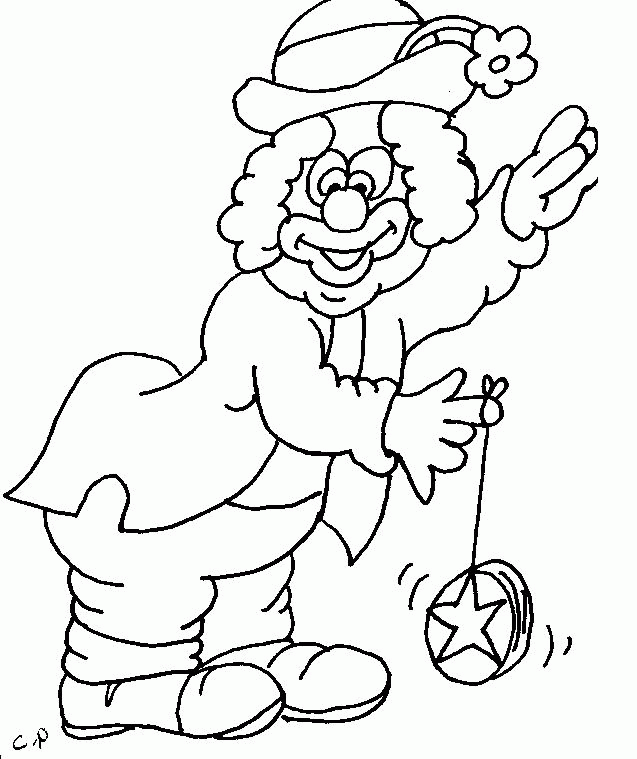 Clown Coloring Pages for Kids- Free Coloring Pages to print