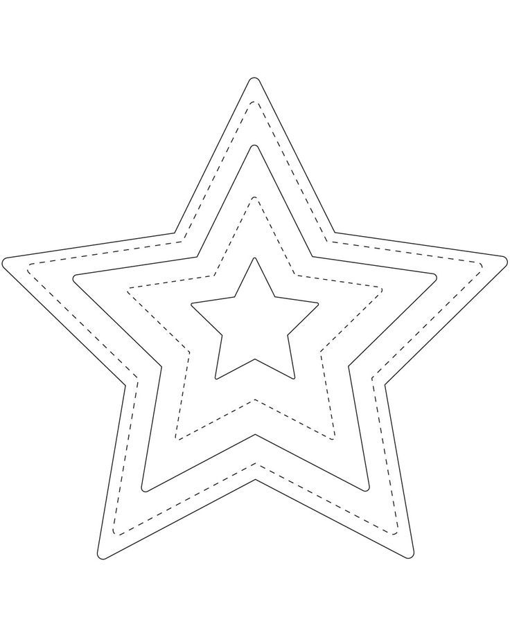 10 Star template | Sunday school Christmas