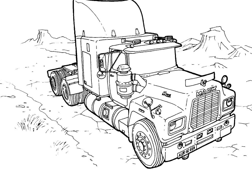 Truck Coloring Pages - Free Coloring Pages For KidsFree Coloring 