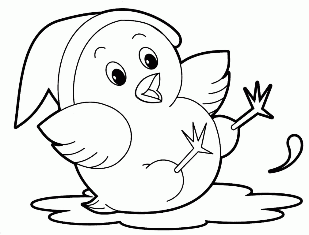 Free games for kids » Animals coloring pages for babies 134