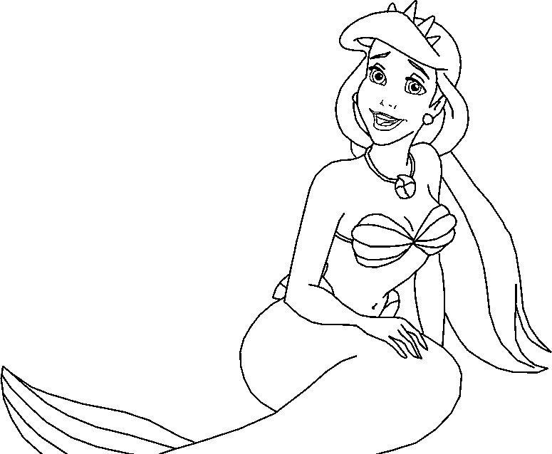 Cartoon Coloring Club Disney Cartoon Characters Mermaid Coloring 