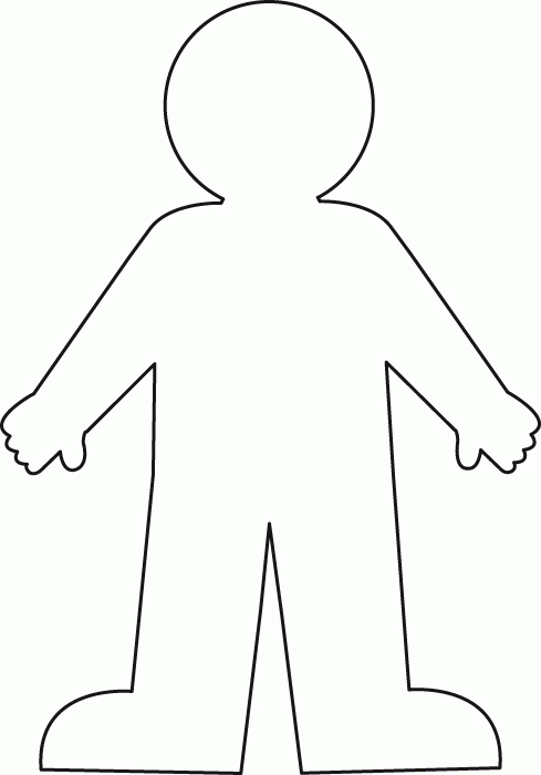 Person Outline coloring page