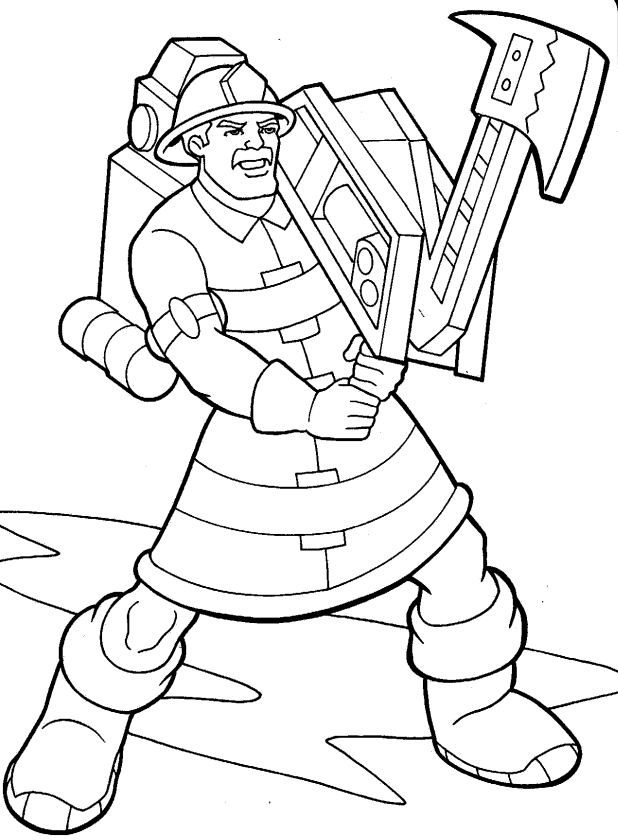 Rescue Heroes Colouring Pages (page 3)