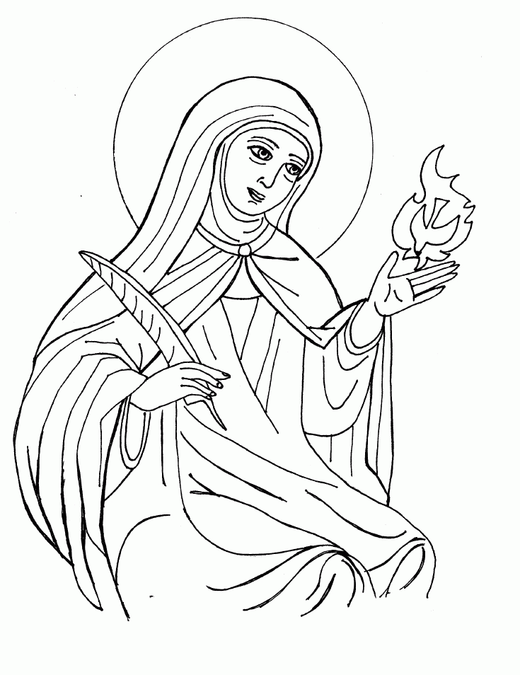 Saint Coloring Pages | Coloring Pages