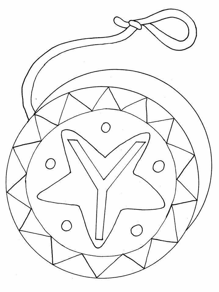 Y Yoyo Alphabet Coloring Pages & Coloring Book