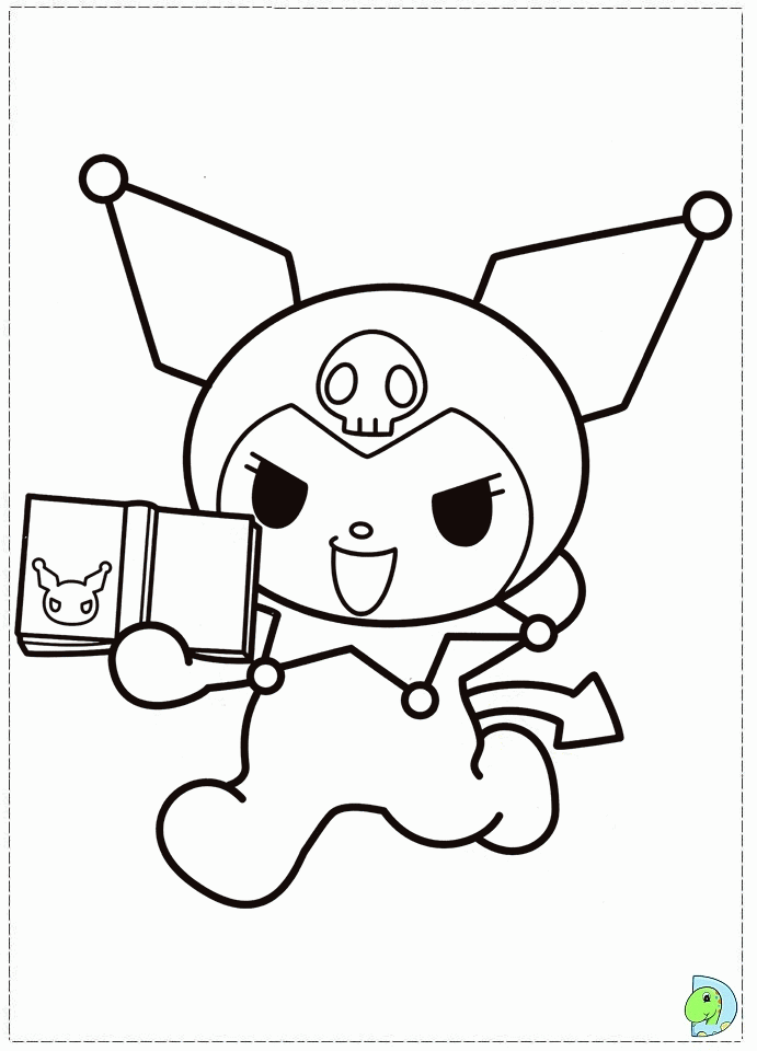 My melody and kuromi Colouring Pages