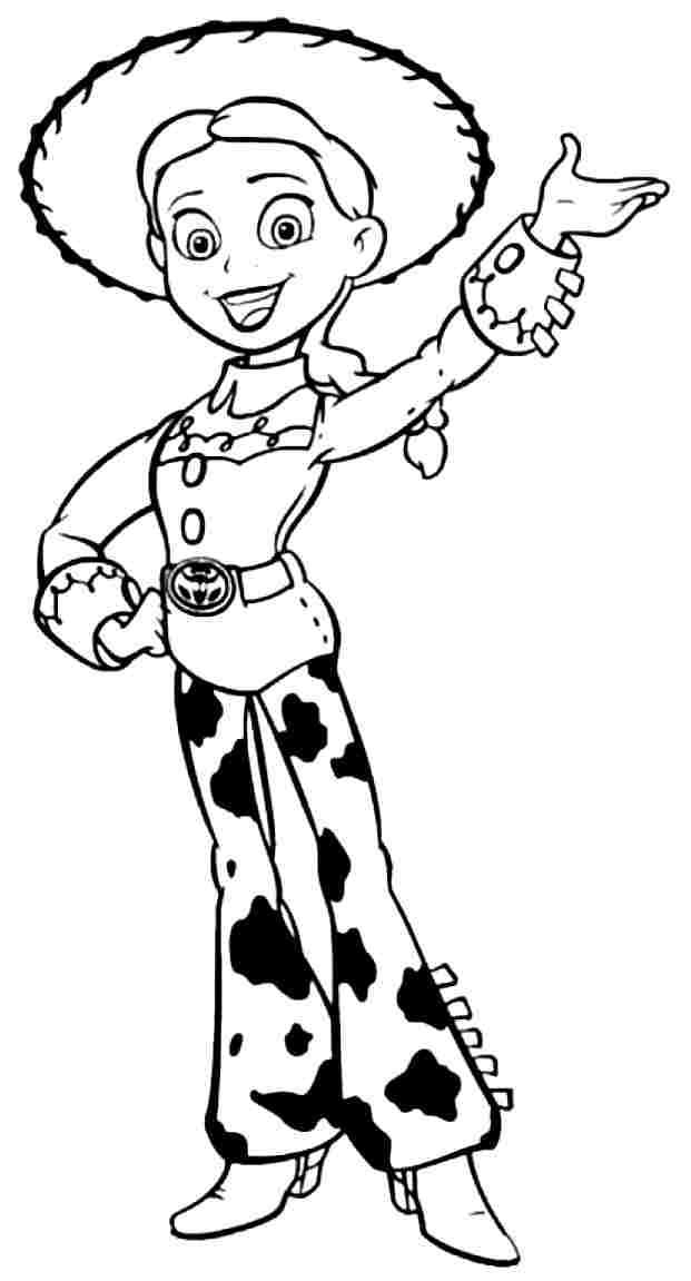 Colouring Sheets Anime Movie Toy Story Jessie Printable For 