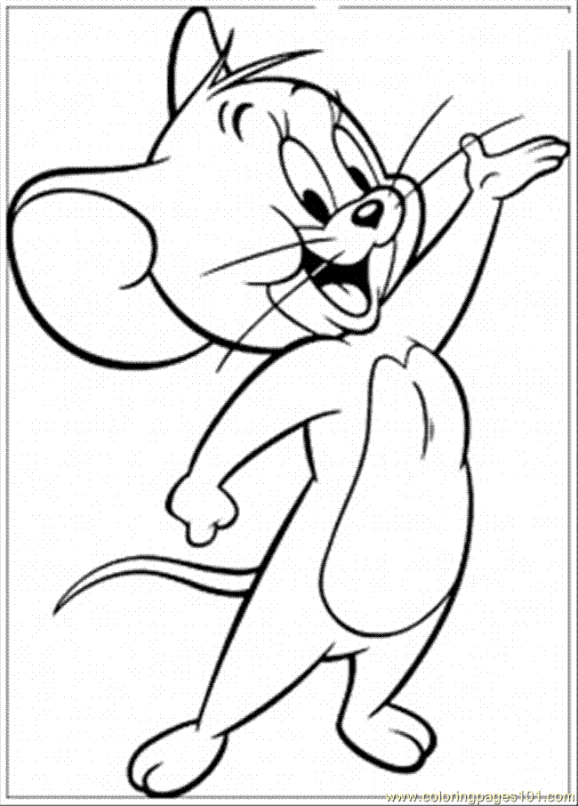 jerry print Colouring Pages