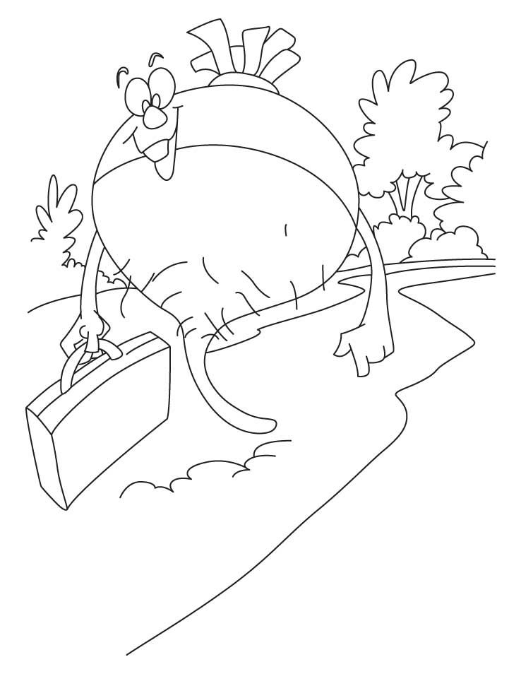 Healthy turnip coloring page | Download Free Healthy turnip 