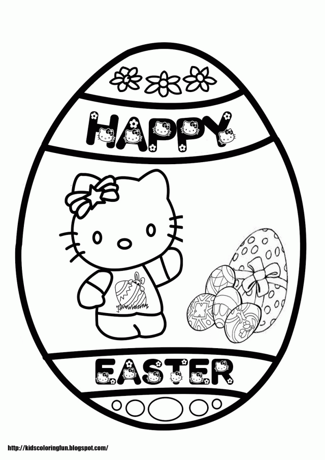 Pages Hello Kitty With The Title Easter Coloring Id 3314 246221 