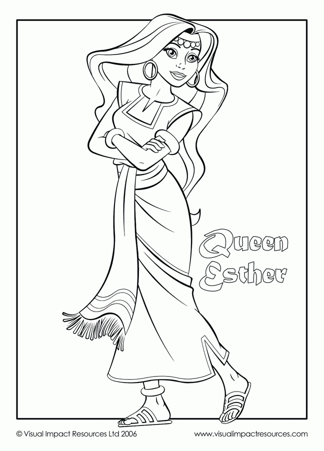 Esther - Graham Kennedy Coloring Page