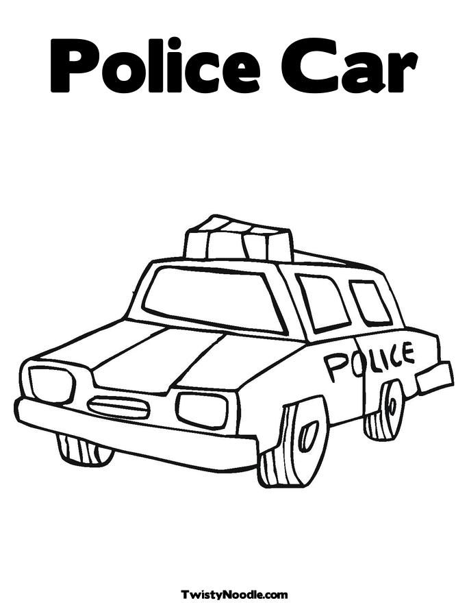 police car picture Colouring Pages (page 2)