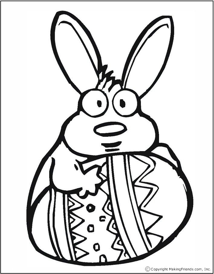Coloring Pages Of The Easter Bunny 64 | Free Printable Coloring Pages