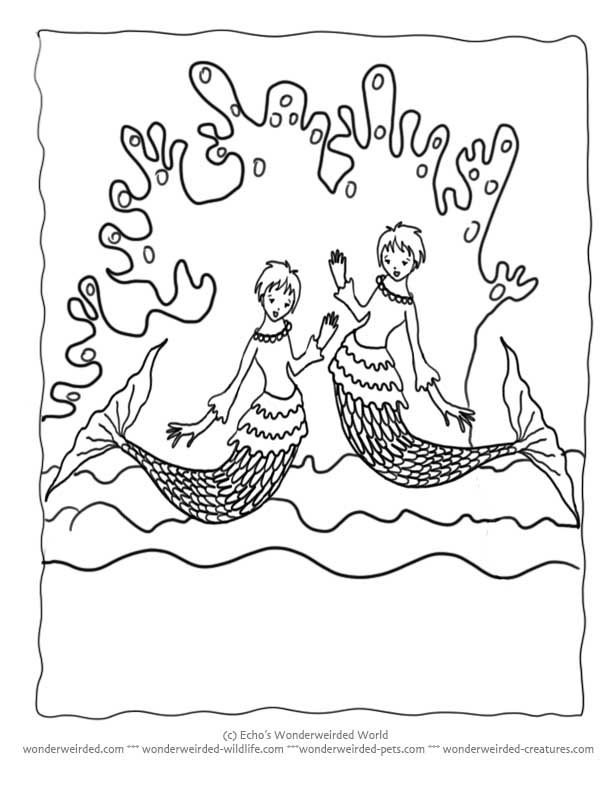 Mermaid Coloring Pages Book , Echos Little Mermaid Coloring Pages