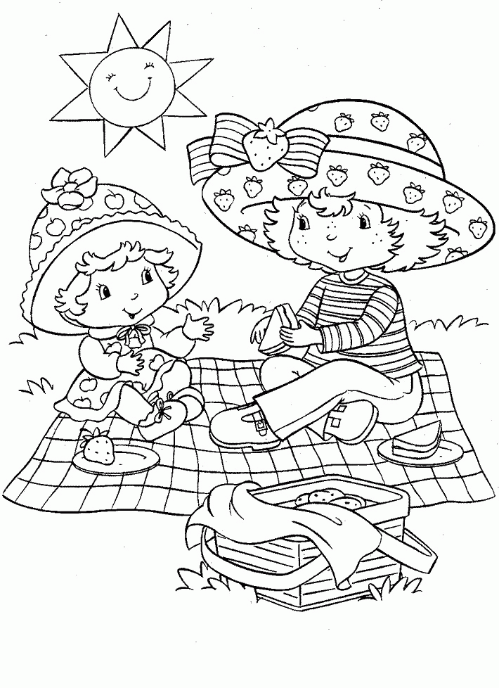 Free Printable Strawberry Shortcake Coloring Pages For Kids