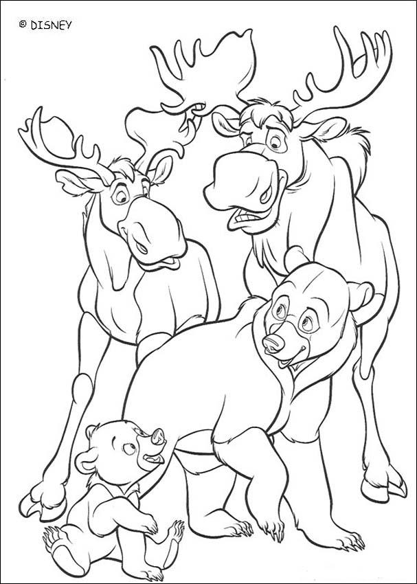 brother bear coloring book pages