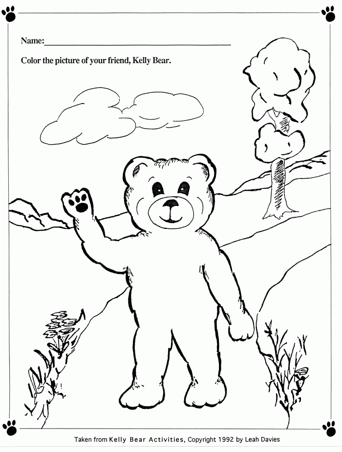 the bear Colouring Pages (page 2)