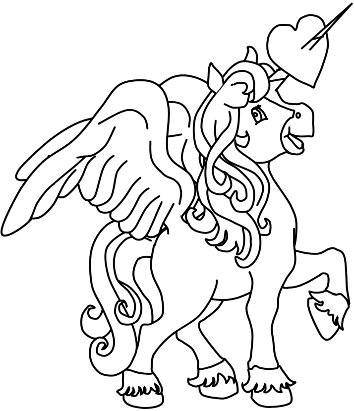 unicorn pegasus Colouring Pages (page 2)