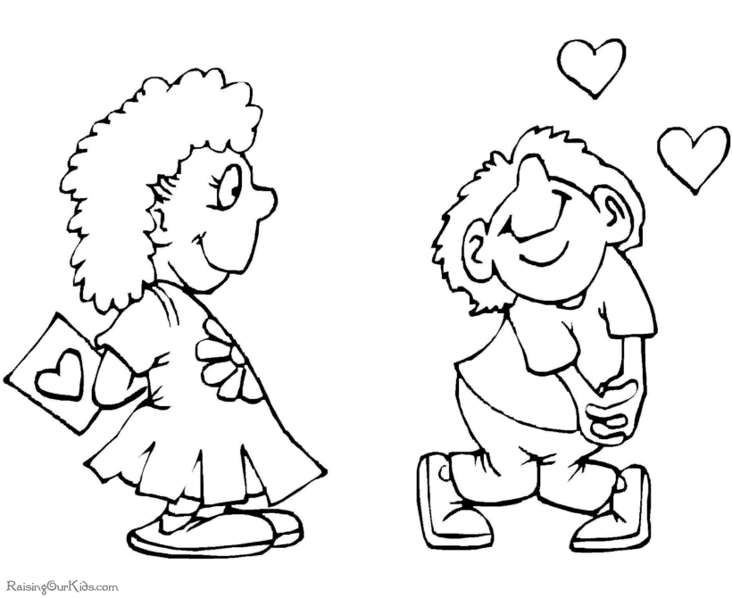 Free Valentines Day coloring pages - 026